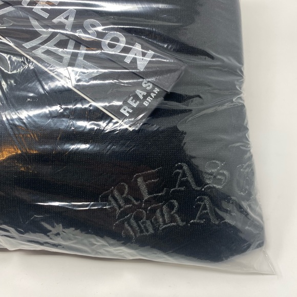 NWT Reason Clothing Reglan Crewneck Sweatshirt in Ted and Black, Size Medium - Picture 6 of 7